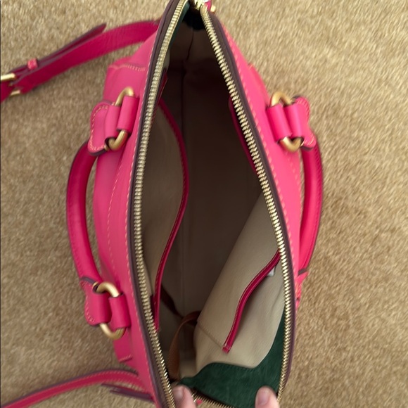 Dooney & Bourke Florentine Pink Crossbody Bag with Adjustable Strap - Picture 5 of 7